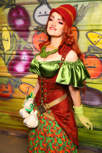 22. Peacock Underbust in Rock-a-Doodle Damask - The Hoedown Throwdown Collection