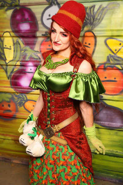 22. Peacock Underbust in Rock-a-Doodle Damask - The Hoedown Throwdown Collection