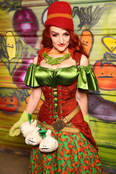 22. Peacock Underbust in Rock-a-Doodle Damask - The Hoedown Throwdown Collection