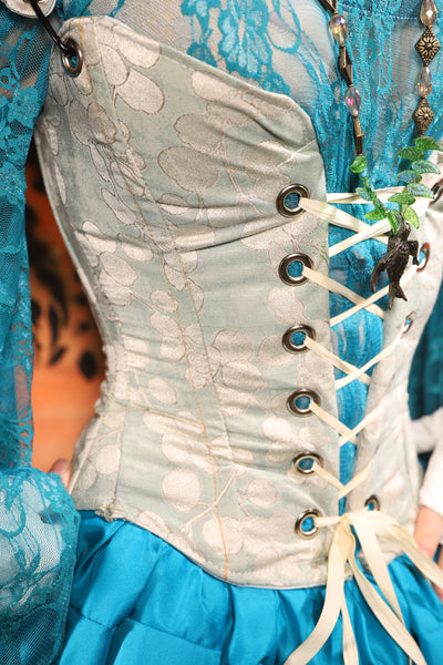 Petite Courtier Corset in "Whisperleaf" - Day 13 of 13 Days of Halloween 2025