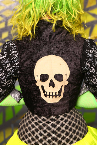 ADD-ON - Sew on Laser Cut Skull Applique- Michelle will sew it onto whatever the frick you want!