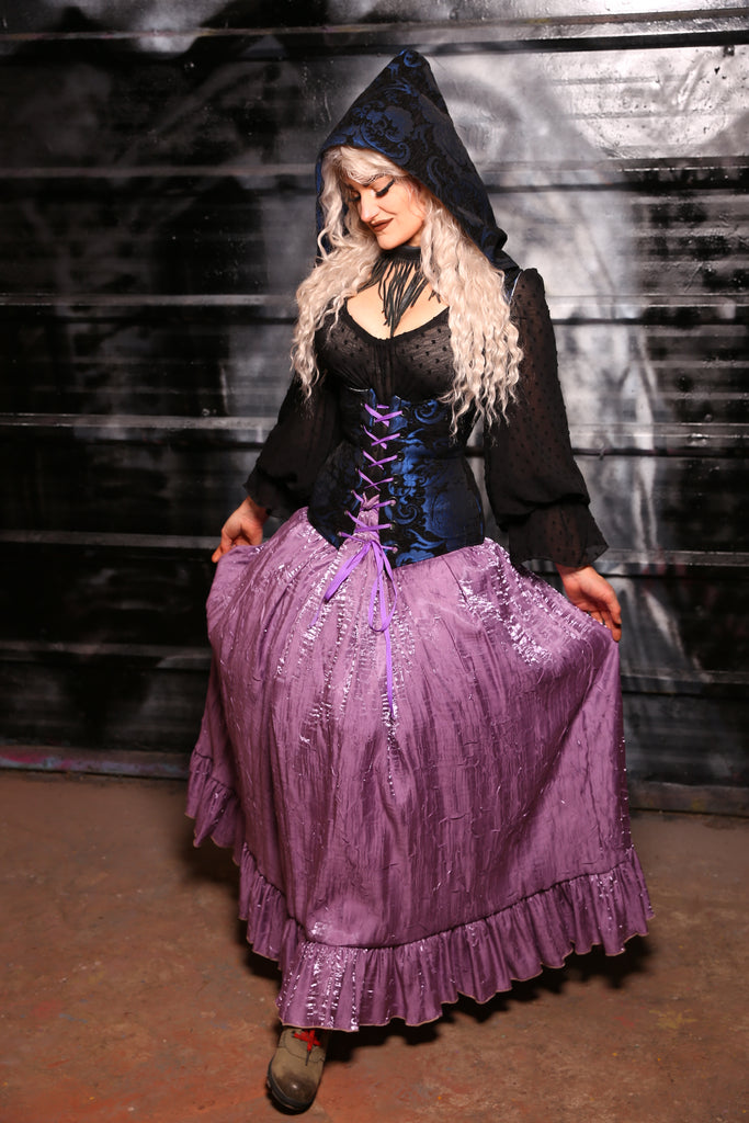 Tulip Skirt w/ Ruffles in Lilac Shimmer “13 Days of Halloween 2024” D