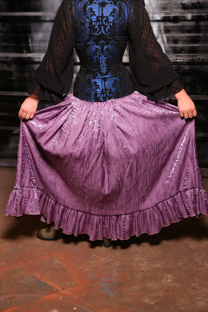 Tulip Skirt w/ Ruffles in Lilac Shimmer “13 Days of Halloween 2024” D