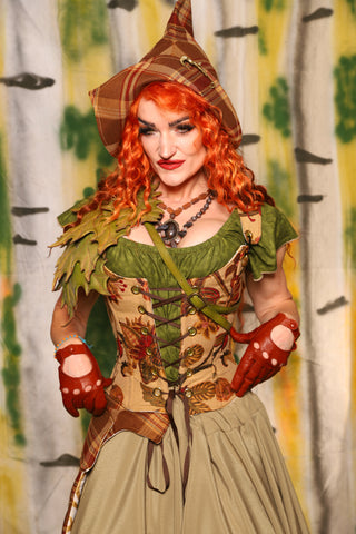 Maiden Bodice in Squash Floral - Harvest & Hayrides Collection