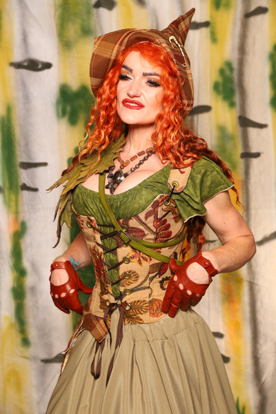 Maiden Bodice in Squash Floral - Harvest & Hayrides Collection