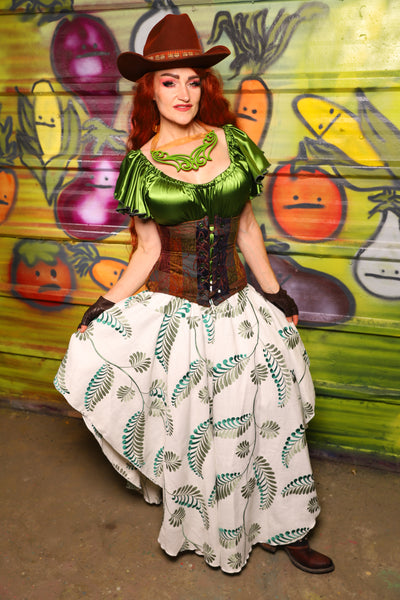 05. Crescent Skirt in Summer Fern  - The Hoedown Throwdown Collection