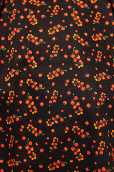 18. Mini Crescent Skirt in Ditsy Tomato Vines - The Hoedown Throwdown Collection