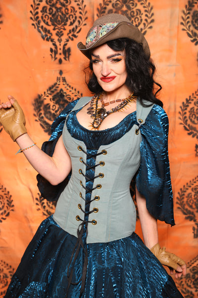 Full Length Marie Bodice in Blue Slate - Day 13 of 13 Days of Halloween 2025