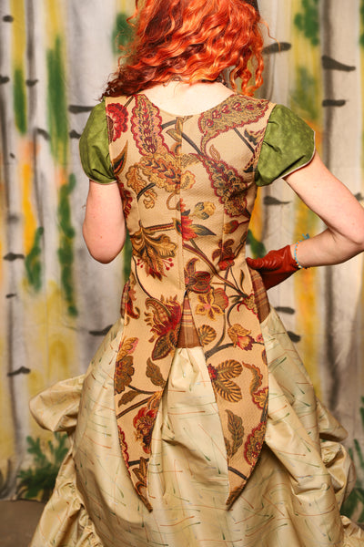Tailed Cropped Vixen in Squash Floral - Harvest & Hayrides Collection
