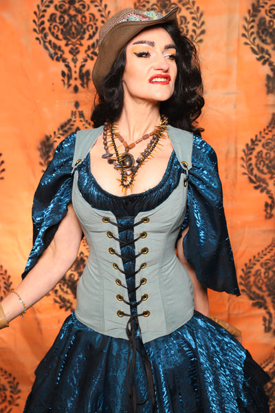 Full Length Marie Bodice in Blue Slate - Day 13 of 13 Days of Halloween 2025