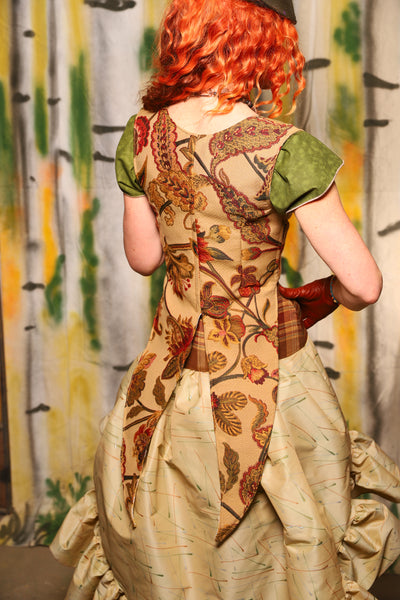 Tailed Cropped Vixen in Squash Floral - Harvest & Hayrides Collection