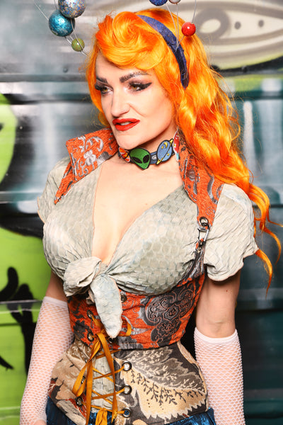 Cropped Vixen in Goldfish Meddallion - The Gilded Galaxy Collection