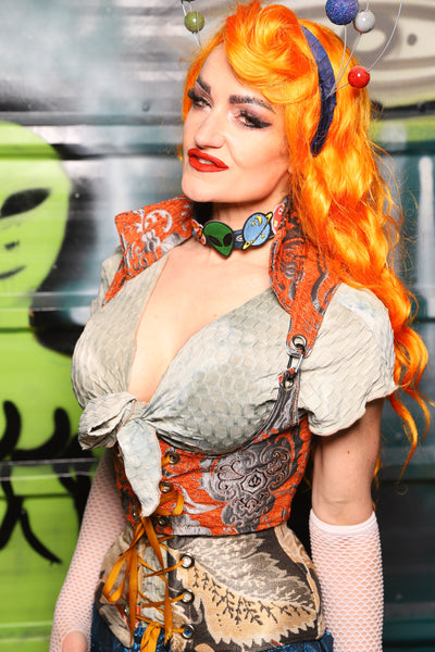 Cropped Vixen in Goldfish Meddallion - The Gilded Galaxy Collection