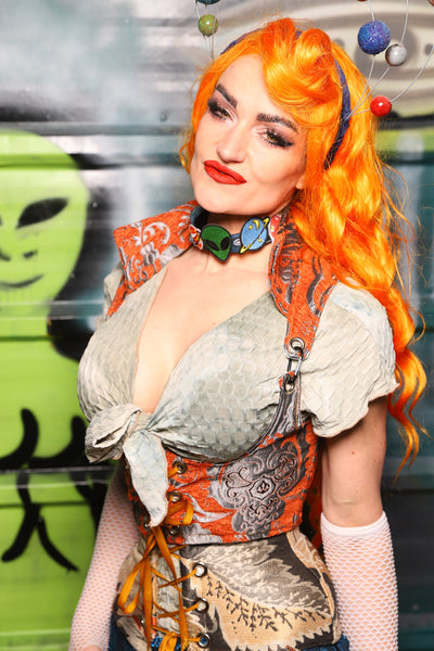 Cropped Vixen in Goldfish Meddallion - The Gilded Galaxy Collection