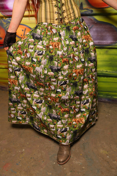 31. Tulip Skirt in Barnyard Menagerie - The Hoedown Throwdown Collection