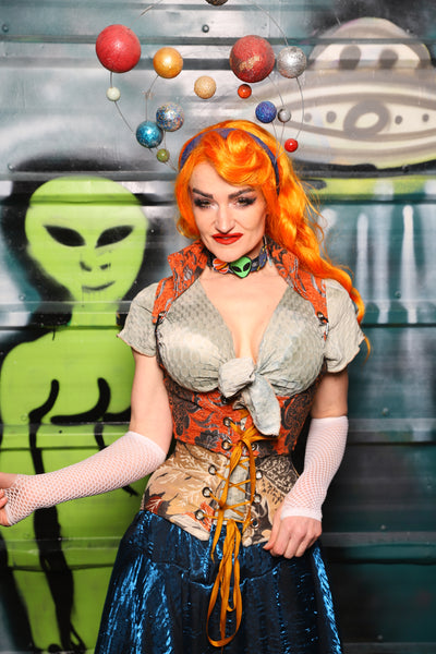 Cropped Vixen in Goldfish Meddallion - The Gilded Galaxy Collection