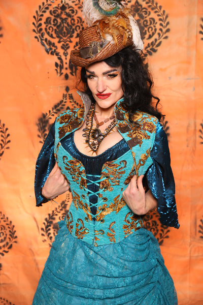 Sgt Pepper Vest in Turquoise & Gold Medallion - Day 13 of 13 Days of Halloween 2025
