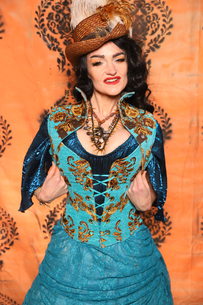 Sgt Pepper Vest in Turquoise & Gold Medallion - Day 13 of 13 Days of Halloween 2025