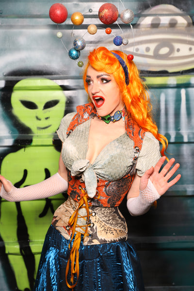 Cropped Vixen in Goldfish Meddallion - The Gilded Galaxy Collection