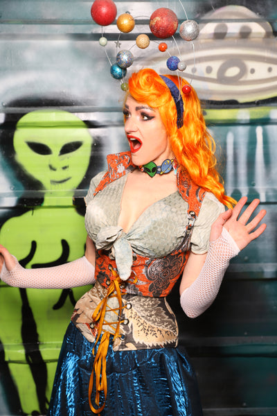 Cropped Vixen in Goldfish Meddallion - The Gilded Galaxy Collection