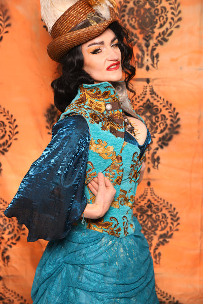 Sgt Pepper Vest in Turquoise & Gold Medallion - Day 13 of 13 Days of Halloween 2025