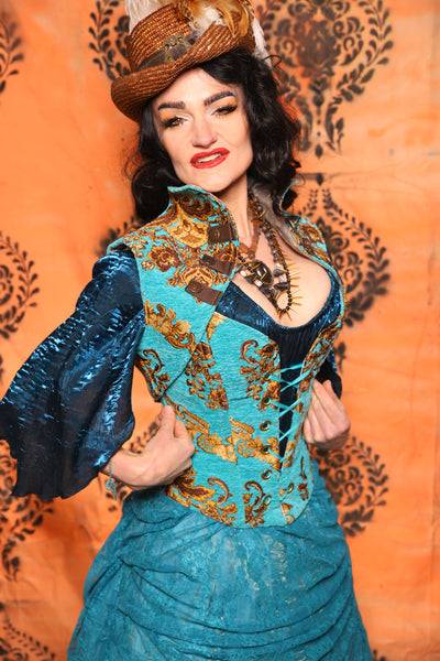 Sgt Pepper Vest in Turquoise & Gold Medallion - Day 13 of 13 Days of Halloween 2025
