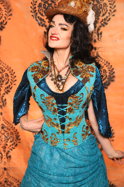 Sgt Pepper Vest in Turquoise & Gold Medallion - Day 13 of 13 Days of Halloween 2025