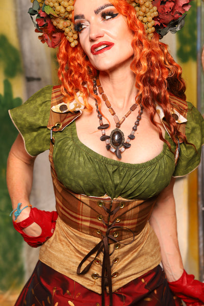 Cropped Dapper Vixen in Harvest Plaid - Harvest & Hayrides Collection
