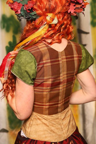 Cropped Dapper Vixen in Harvest Plaid - Harvest & Hayrides Collection