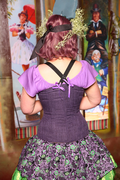 Crossfire Corset in Madame Leota Visions - "Foolish Mortals Collection"