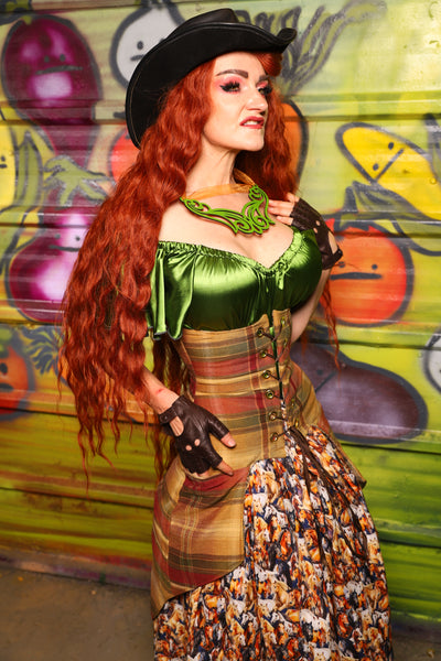 29. Petite Siren Underbust w/pockets in Cider Mill Plaid - The Hoedown Throwdown Collection