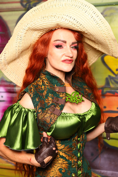 28. Sgt Pepper Vest in Emerald & Gold Grand Medallion - The Hoedown Throwdown Collection