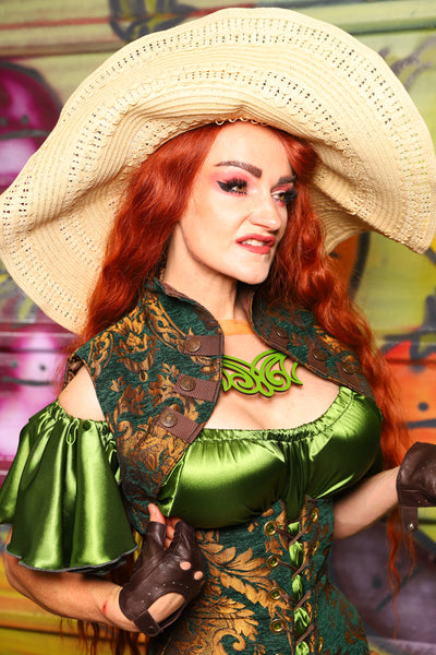 28. Sgt Pepper Vest in Emerald & Gold Grand Medallion - The Hoedown Throwdown Collection