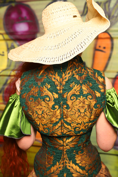 28. Sgt Pepper Vest in Emerald & Gold Grand Medallion - The Hoedown Throwdown Collection