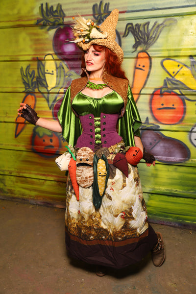 33. Tulip Skirt in Henhouse Portrait - The Hoedown Throwdown Collection