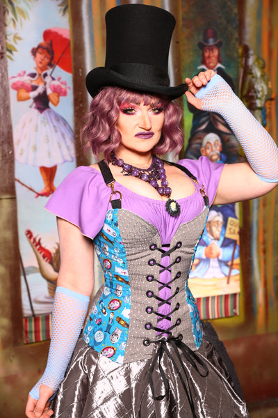 Crossfire Corset in Ghost Manor - "Foolish Mortals Collection"