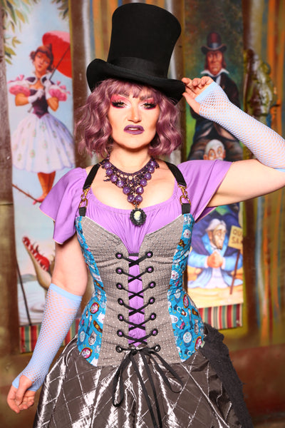 Crossfire Corset in Ghost Manor - "Foolish Mortals Collection"