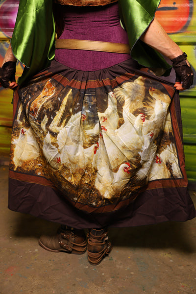 33. Tulip Skirt in Henhouse Portrait - The Hoedown Throwdown Collection
