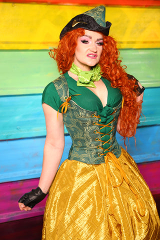 Maiden Bodice Corset in Clover Swirl Filigree #33 - The Magically Delicious Collection