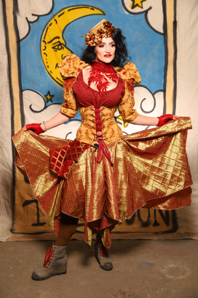 Fairy Skirt in Sunrise Pintuck - The Goldenberry Collection