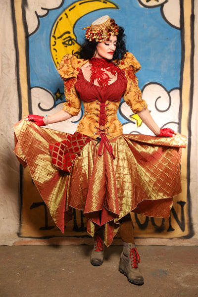 Fairy Skirt in Sunrise Pintuck - The Goldenberry Collection