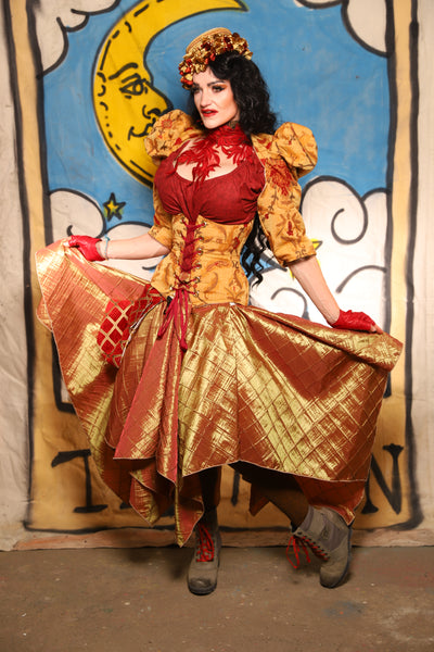 Fairy Skirt in Sunrise Pintuck - The Goldenberry Collection