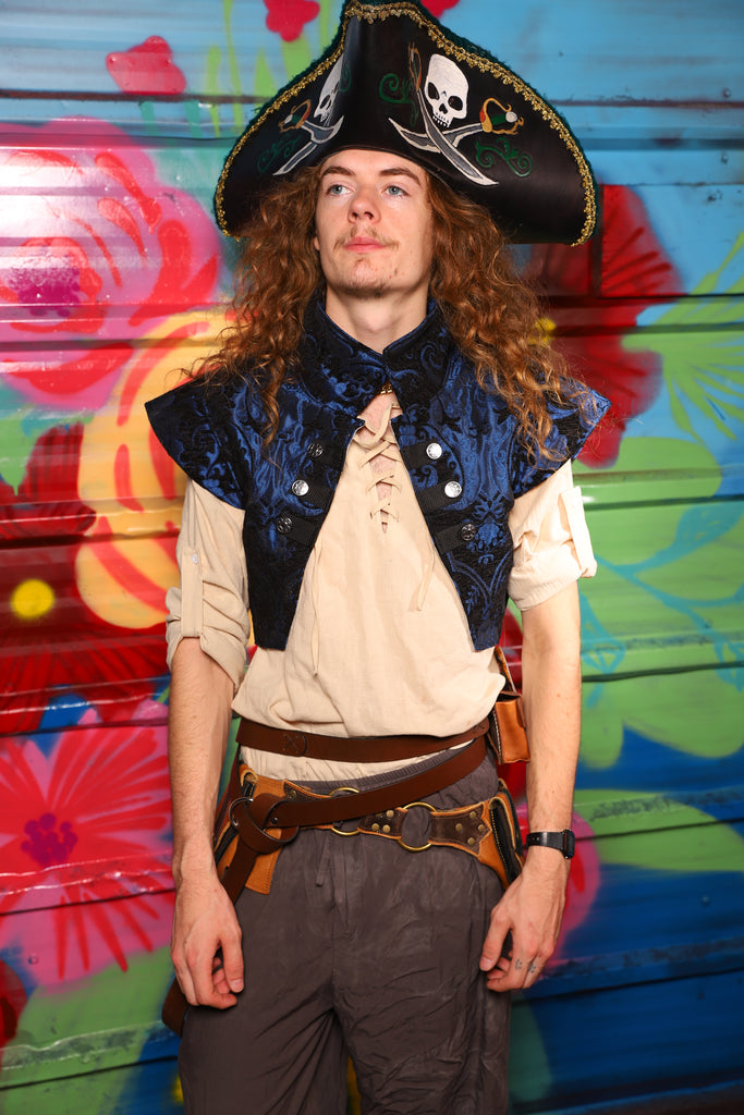 Marauder Vest in Black & Blue Medallion - Day 13 of "Celebrating 22 Years  of Damsel"