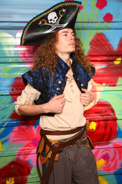 Marauder Vest in Black & Blue Medallion - Day 13 of "Celebrating 22 Years  of Damsel"