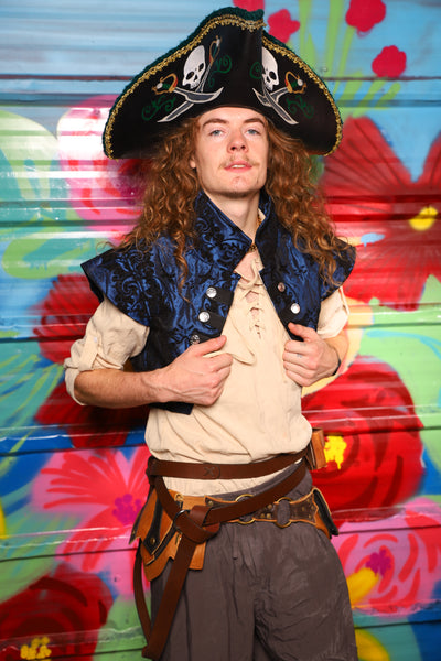 Marauder Vest in Black & Blue Medallion - Day 13 of "Celebrating 22 Years  of Damsel"