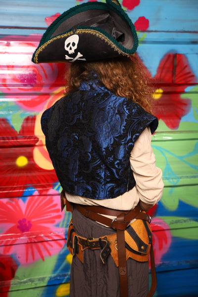 Marauder Vest in Black & Blue Medallion - Day 13 of "Celebrating 22 Years  of Damsel"