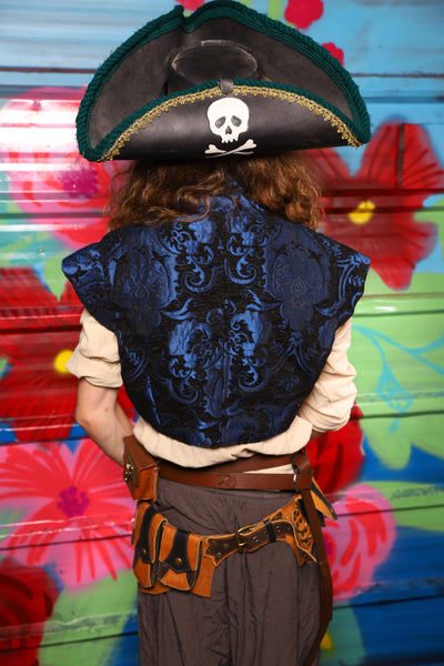 Marauder Vest in Black & Blue Medallion - Day 13 of "Celebrating 22 Years  of Damsel"
