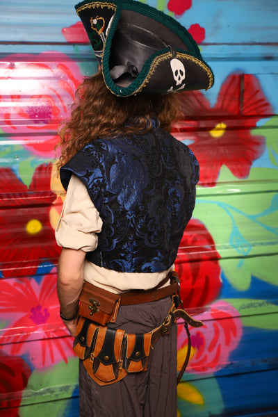 Marauder Vest in Black & Blue Medallion - Day 13 of "Celebrating 22 Years  of Damsel"