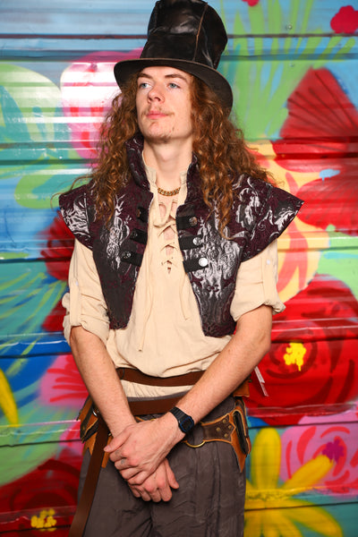 Marauder Vest in Plum & Silver Medallion - Day 13 of "Celebrating 22 Years  of Damsel"