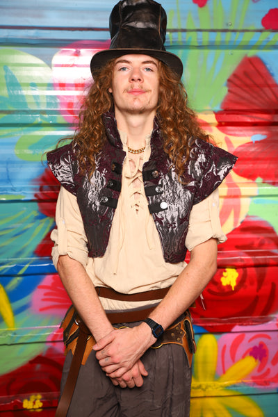 Marauder Vest in Plum & Silver Medallion - Day 13 of "Celebrating 22 Years  of Damsel"